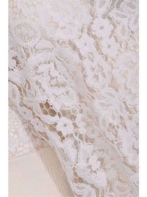 Maglia in lino con ricamo macramé D. Exterior | 6208023AVOR
